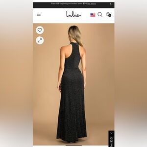 Lulus black formal dress